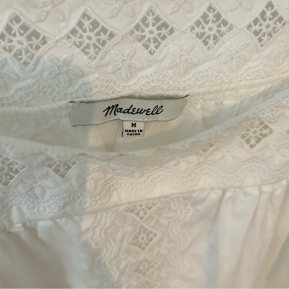 Beautiful white lace Madewell dress - Picture 2 of 4